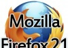 mozilla firefox versione 21