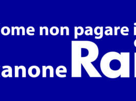 come non pagare il canone rai