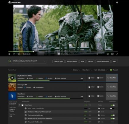 uTorrent Web: Guardare film o serie durante il download