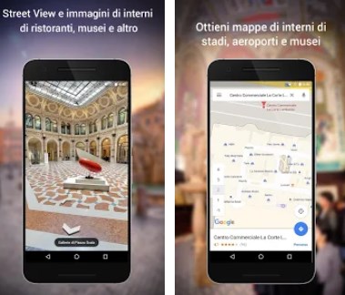 Google maps street view e mappe interne