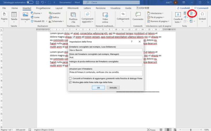 Come Firmare Un Documento Word Giardiniblog