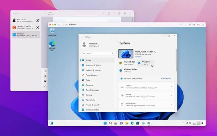 UTM Installare Windows 11 Su Mac