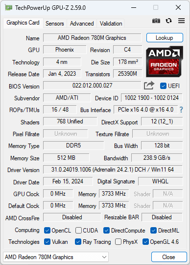 Geekom A8 Techpowerup Gpu Z