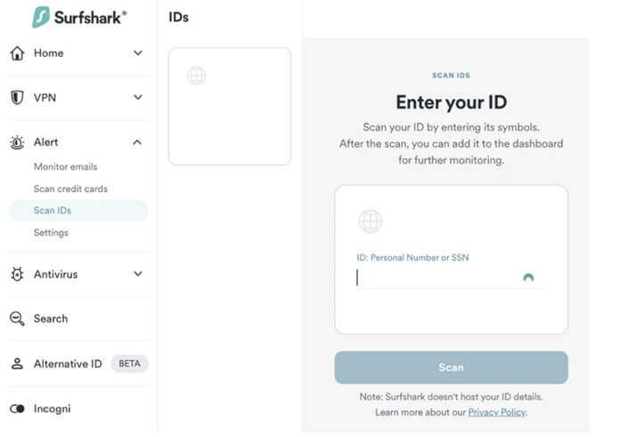 Surfshark Alert Id