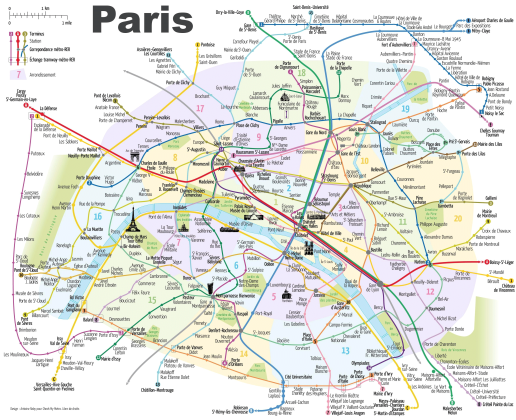 Mappa Metro Parigi