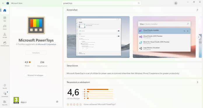 Installare Powertoys