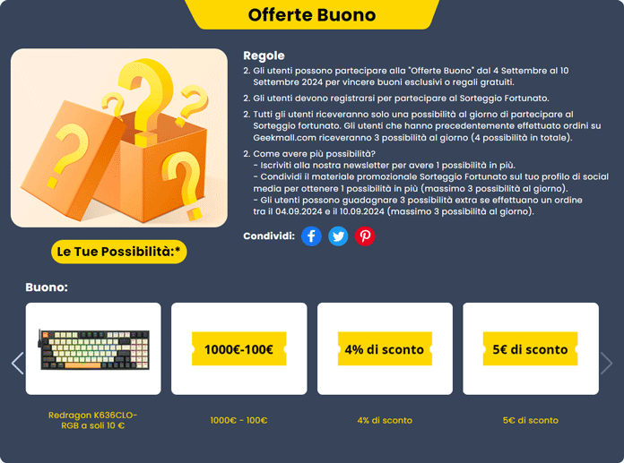 Offerte Buono Geekmall