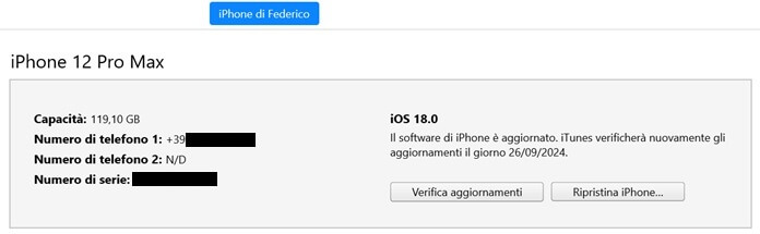 Ripristinare Iphone Da Itunes