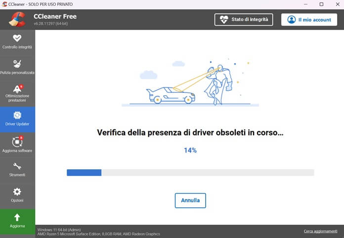 Scansione Driver Ccleaner