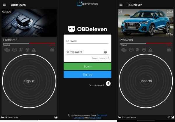 Obdeleven App Registrazione Connessione