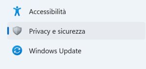 Privacy E Sicurezza Impostazioni Windows