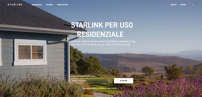 Starlink per uso residenziale