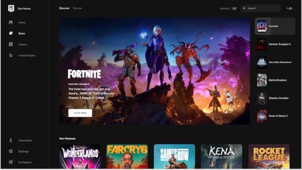 Come spostare i giochi per PC su un altro disco: Epic Game Store