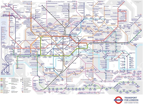 Mappa Metro Londra