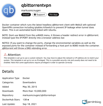 Qbittorrent Unraid